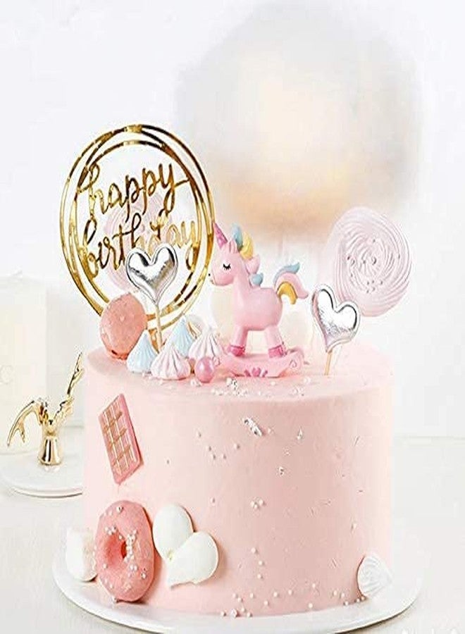 Luxaar Golden Happy Birthday Cake Topper for Birthday Decoration/Happy Birthday Party Cake Decoration Item/Special Cake Decoration for Girls/Boys/Kids/Wife/Husband - Pack of 1 - Image 4